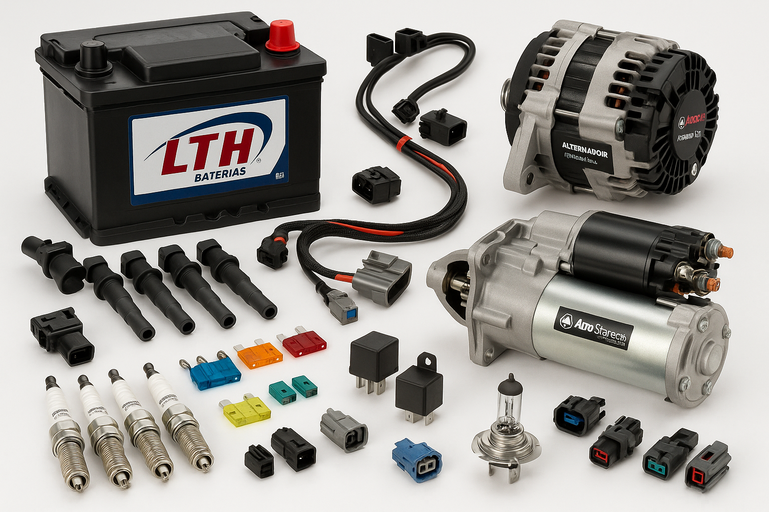 refacciones automotrices para autos del sistema electrico